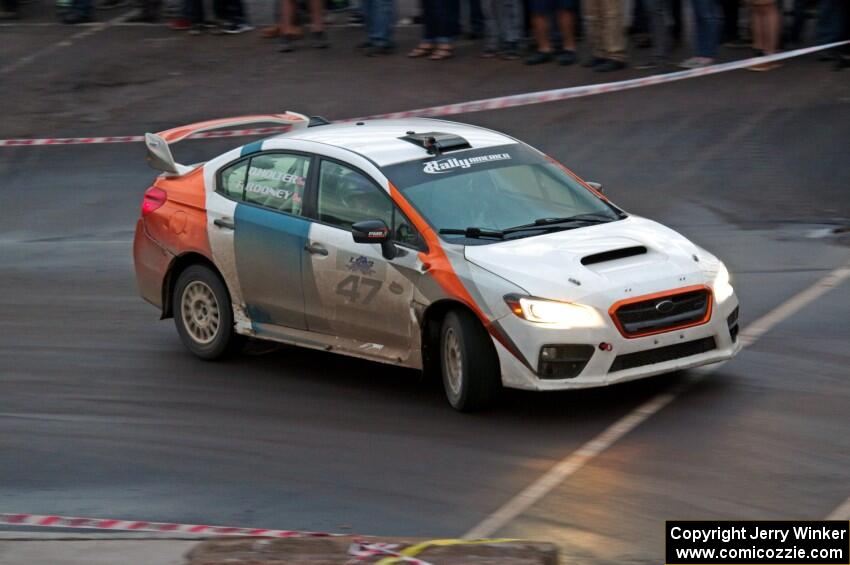 Tim Rooney / Ole Holter Subaru WRX STi on SS15 (Lakeshore Drive).