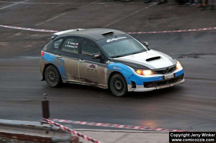 Justin Pritchard / Rachelle Kaltak Subaru WRX STi on SS15 (Lakeshore Drive).