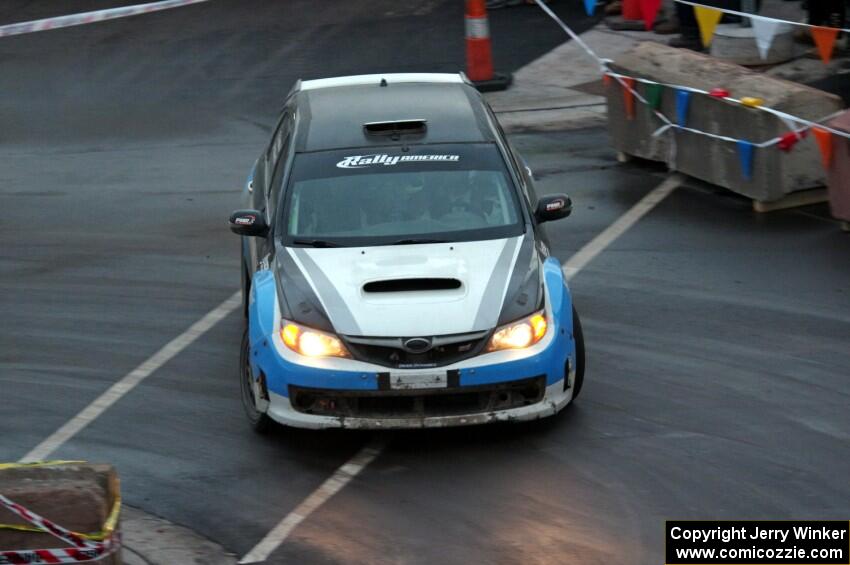 Justin Pritchard / Rachelle Kaltak Subaru WRX STi on SS15 (Lakeshore Drive).