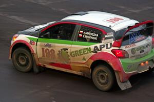 Arkadiusz Gruszka / Lukasz Wronski Mitsubishi Mirage RS on SS15 (Lakeshore Drive).