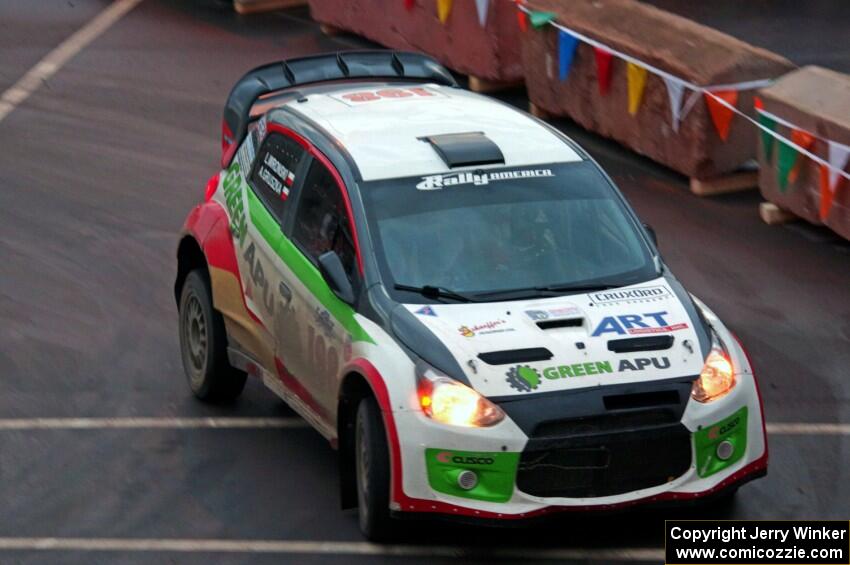 Arkadiusz Gruszka / Lukasz Wronski Mitsubishi Mirage RS on SS15 (Lakeshore Drive).