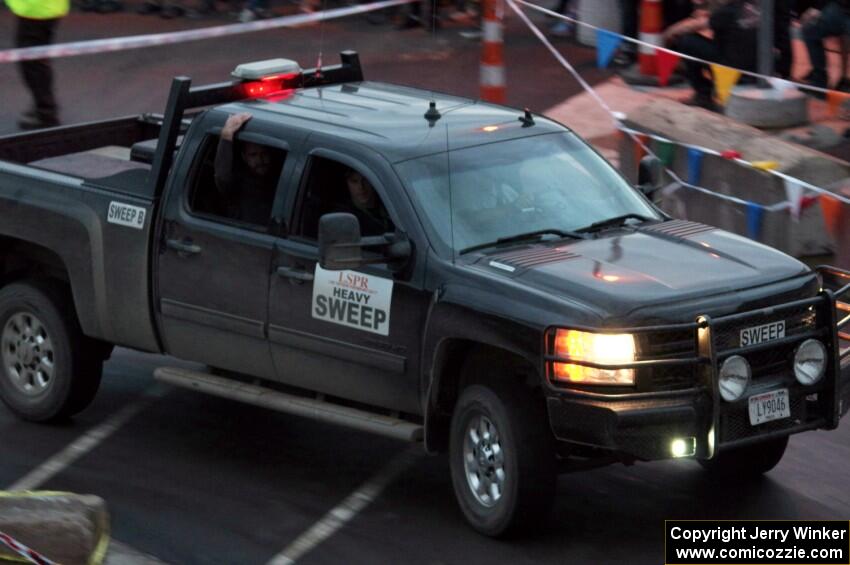 Heavy Sweep 1 Chevy Silverado Truck after SS15 (Lakeshore Drive).