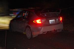 Grzegorz Bugaj / Ela Dziubanski Subaru WRX STi comes through the spectator point on SS4 (Far Point I).