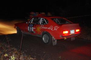 Mike Hurst / Susi Little Ford Capri comes through the spectator point on SS4 (Far Point I).