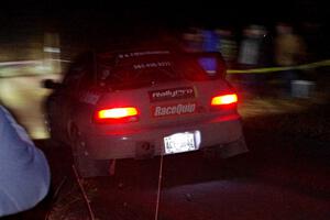 Brandon Reinhardt / Cody Schuessler Subaru Impreza comes through the spectator point on SS4 (Far Point I).