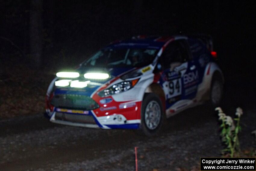 Piotr Fetela / Dominik Jozwiak Ford Fiesta comes through the spectator point on SS4 (Far Point I).