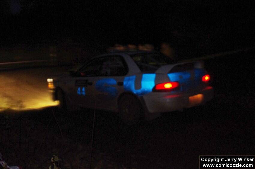 Henry Krolikowski / Cindy Krolikowski Subaru Impreza comes through the spectator point on SS4 (Far Point I).