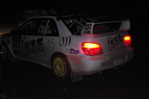 Caner Yildiz / Bryce Proseus Subaru Impreza comes through the spectator point on SS4 (Far Point I).