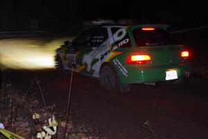 Ryan Rethy / Rachel Rethy Subaru Impreza Outback comes through the spectator point on SS4 (Far Point I).