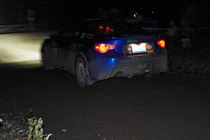 Santiago Iglesias / R.J. Kassel Subaru BRZ comes through the spectator point on SS4 (Far Point I).