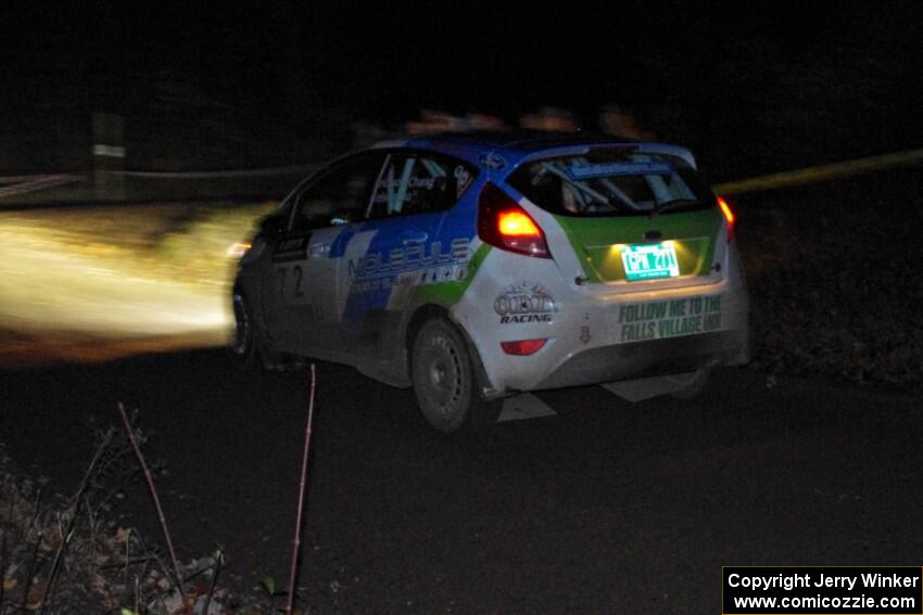 Keanna Erickson-Chang / Alex Gelsomino Ford Fiesta R1+ comes through the spectator point on SS4 (Far Point I).