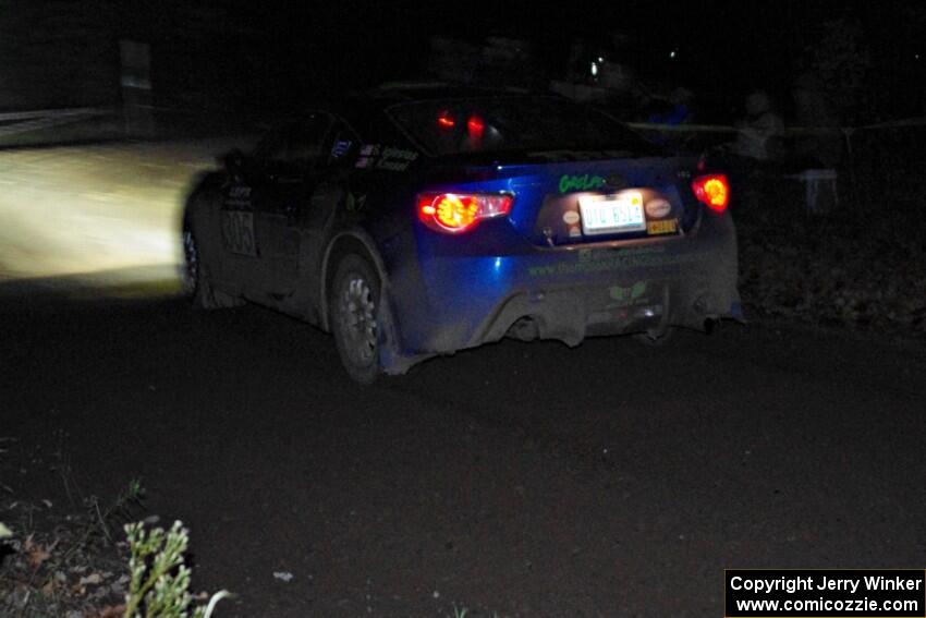 Santiago Iglesias / R.J. Kassel Subaru BRZ comes through the spectator point on SS4 (Far Point I).