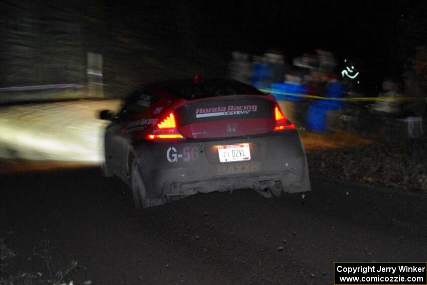 Steven Olona / Tyler Tisdale Honda CRZ comes through the spectator point on SS4 (Far Point I).