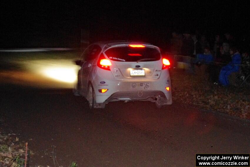 John Concha / Santiago Alban Ford Fiesta ST comes through the spectator point on SS4 (Far Point I).