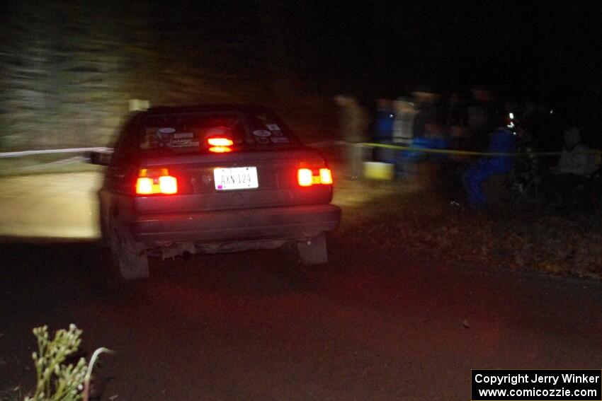 Cory Grant / Kevin Forde VW Jetta comes through the spectator point on SS4 (Far Point I).