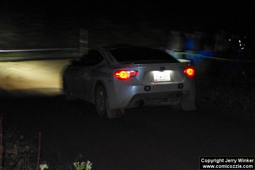 John Kosmatka / Kristin Kosmatka Subaru BRZ comes through the spectator point on SS4 (Far Point I).