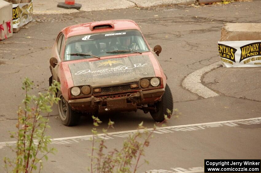 Mike Hurst / Susi Little Ford Capri on SS15 (Lakeshore Drive).