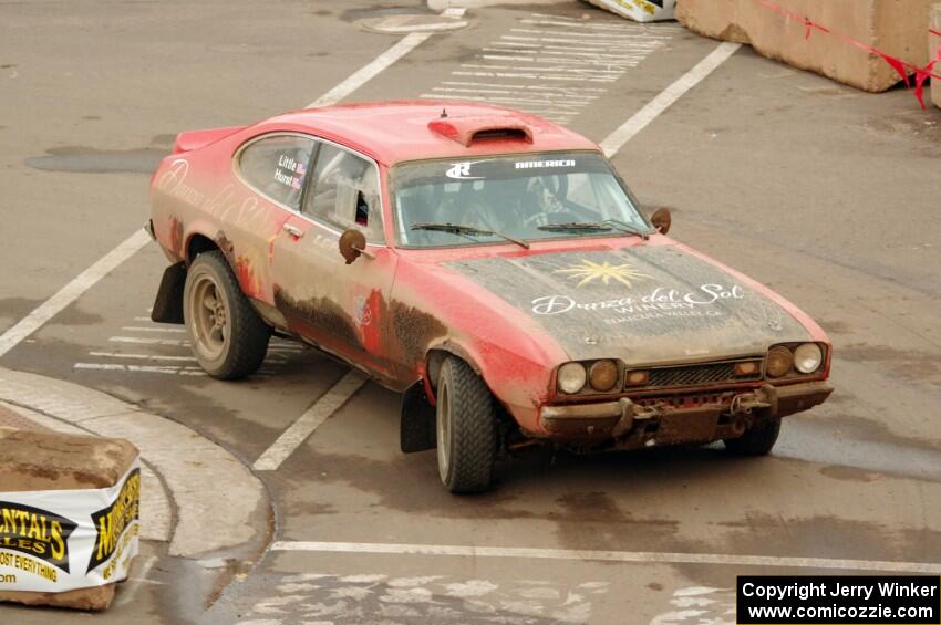 Mike Hurst / Susi Little Ford Capri on SS15 (Lakeshore Drive).