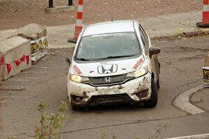 Chris Sladek / John Sharps Honda Fit on SS15 (Lakeshore Drive).