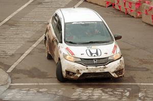 Chris Sladek / John Sharps Honda Fit on SS15 (Lakeshore Drive).