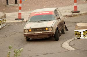 Adam VanDamme / Jake Carlson VW Rabbit on SS15 (Lakeshore Drive).