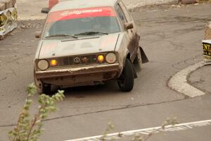 Adam VanDamme / Jake Carlson VW Rabbit on SS15 (Lakeshore Drive).