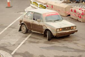 Adam VanDamme / Jake Carlson VW Rabbit on SS15 (Lakeshore Drive).