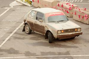 Adam VanDamme / Jake Carlson VW Rabbit on SS15 (Lakeshore Drive).