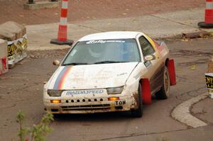 Kevin Schmidt / Brian Flint Maxda RX-7 on SS15 (Lakeshore Drive).