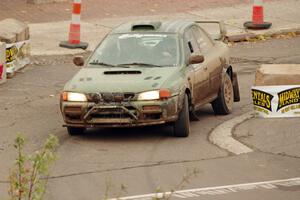 Geoff Weide / Derric Throne Subaru Impreza on SS15 (Lakeshore Drive).