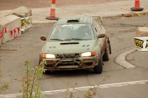 Geoff Weide / Derric Throne Subaru Impreza on SS15 (Lakeshore Drive).