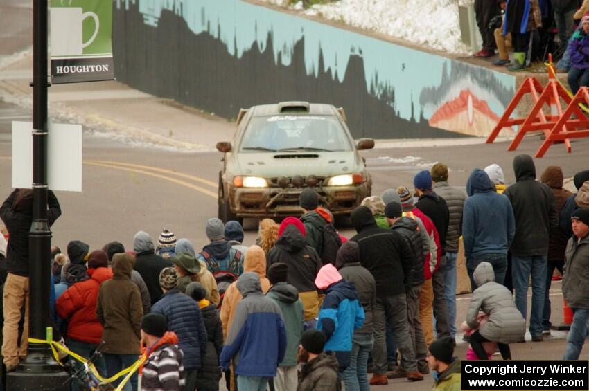 Geoff Weide / Derric Throne Subaru Impreza on SS15 (Lakeshore Drive).