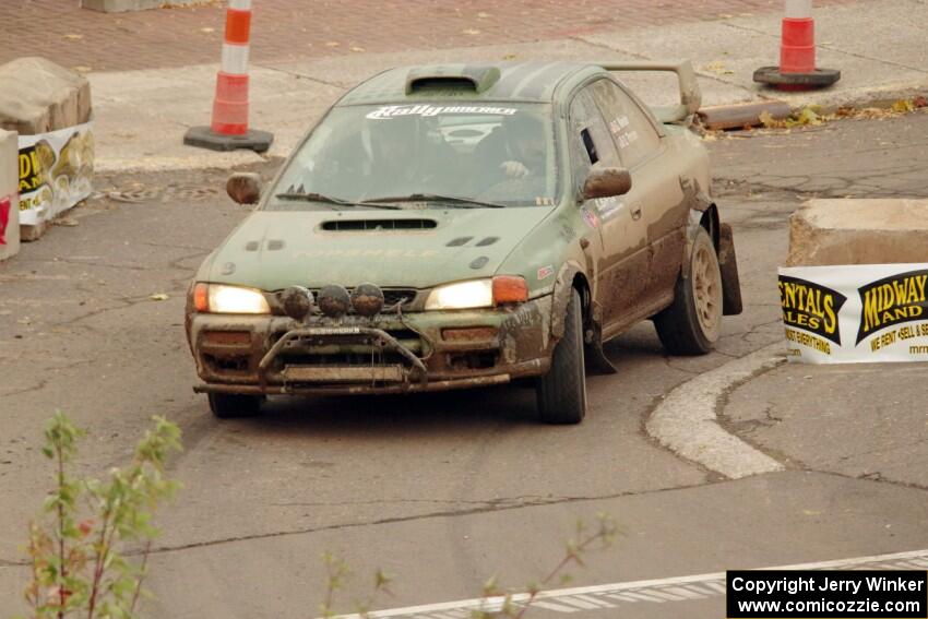 Geoff Weide / Derric Throne Subaru Impreza on SS15 (Lakeshore Drive).