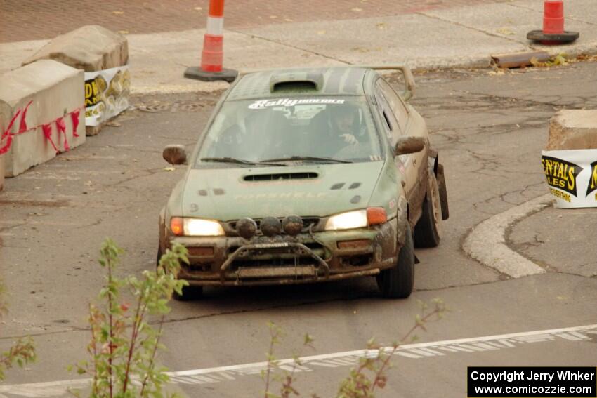 Geoff Weide / Derric Throne Subaru Impreza on SS15 (Lakeshore Drive).