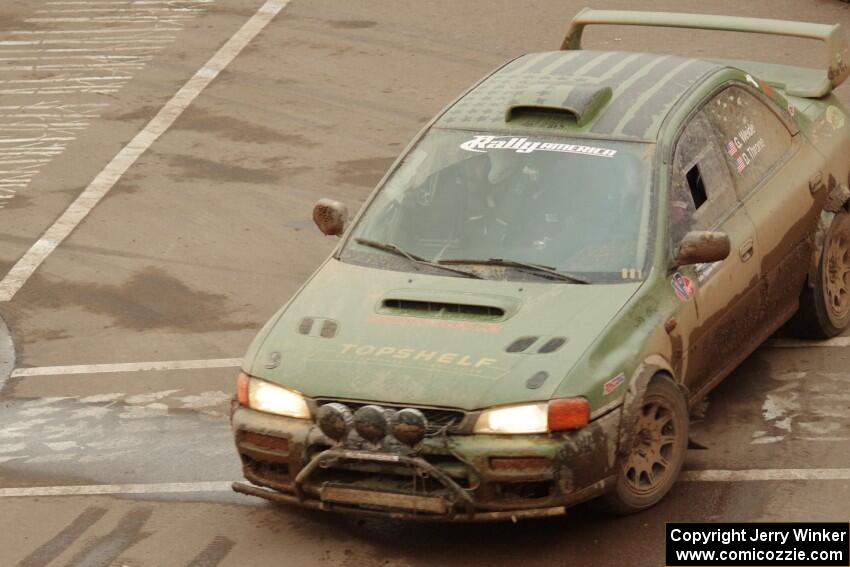 Geoff Weide / Derric Throne Subaru Impreza on SS15 (Lakeshore Drive).