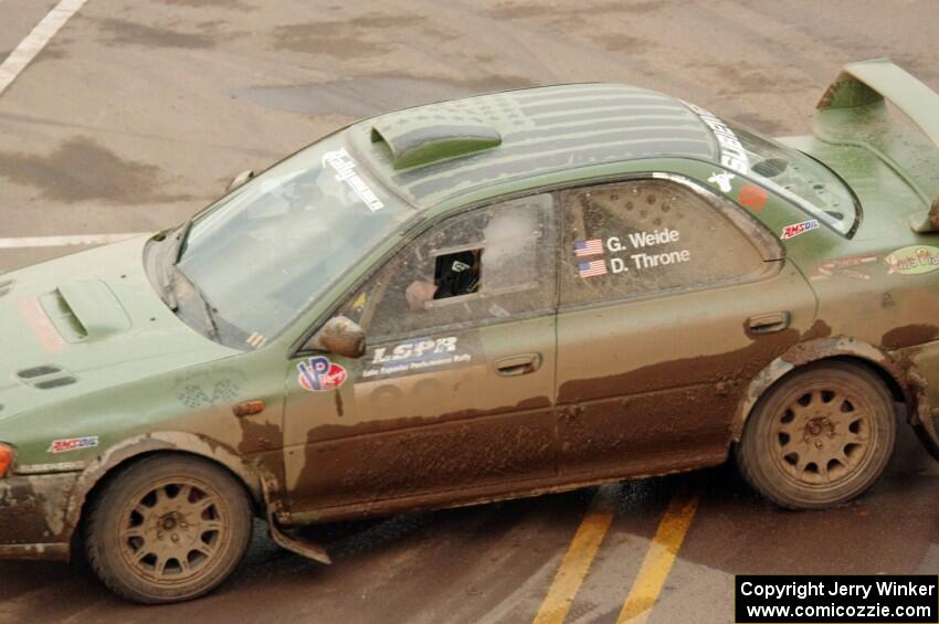 Geoff Weide / Derric Throne Subaru Impreza on SS15 (Lakeshore Drive).