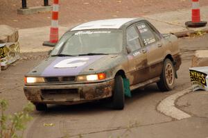 Michael Miller / Angelica Miller Mitsubishi Galant VR-4 on SS15 (Lakeshore Drive).