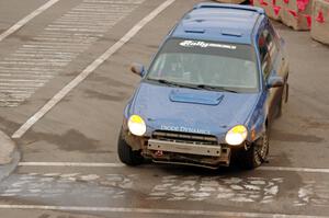 Nate Usher / Marianna Langosch Subaru WRX Wagon on SS15 (Lakeshore Drive).