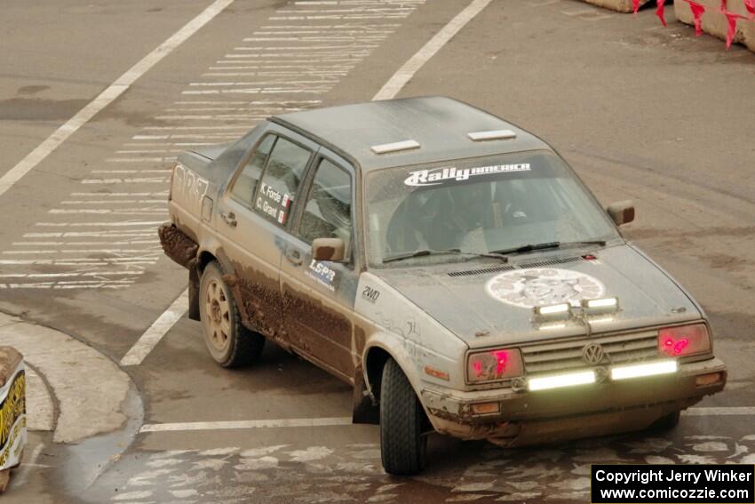 Cory Grant / Kevin Forde VW Jetta on SS15 (Lakeshore Drive).