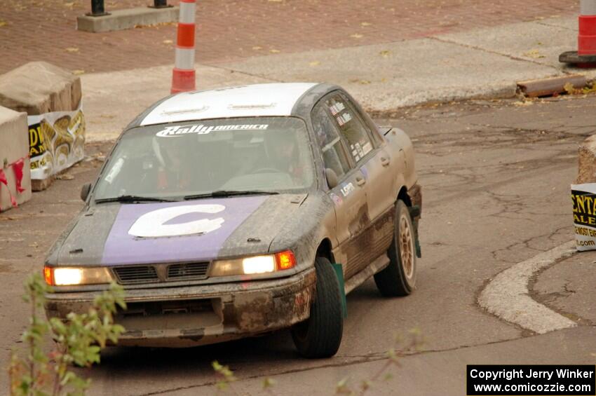 Michael Miller / Angelica Miller Mitsubishi Galant VR-4 on SS15 (Lakeshore Drive).