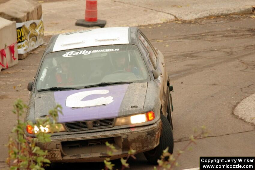 Michael Miller / Angelica Miller Mitsubishi Galant VR-4 on SS15 (Lakeshore Drive).