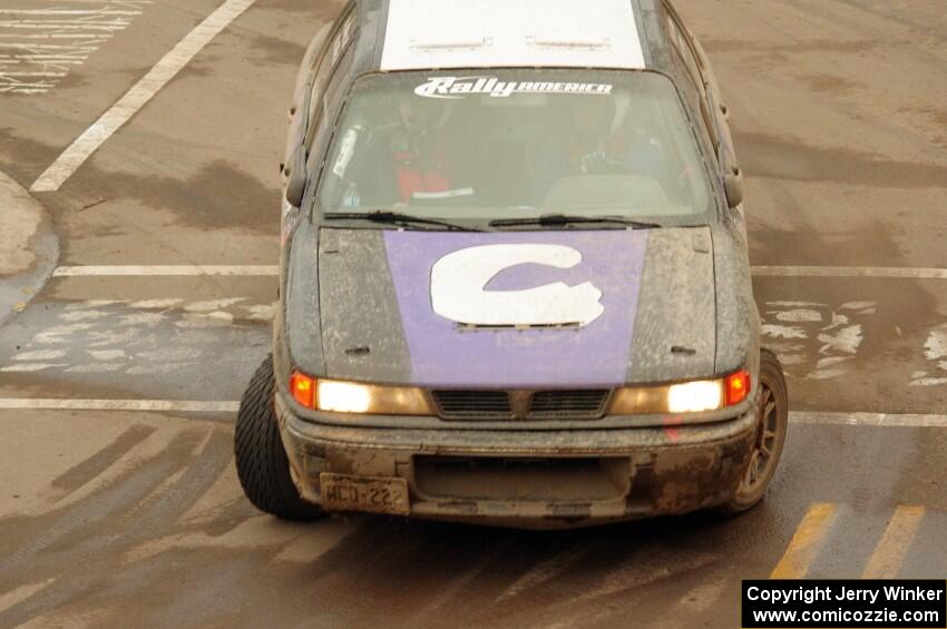 Michael Miller / Angelica Miller Mitsubishi Galant VR-4 on SS15 (Lakeshore Drive).