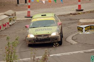 Billy Mann / Mary Warren Honda Civic on SS15 (Lakeshore Drive).