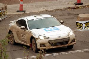 John Kosmatka / Kristin Kosmatka Subaru BRZ on SS15 (Lakeshore Drive).