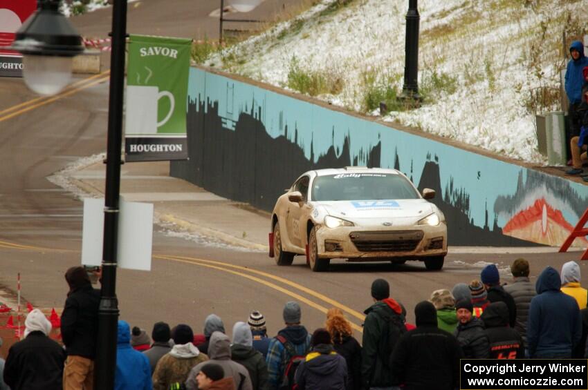 John Kosmatka / Kristin Kosmatka Subaru BRZ on SS15 (Lakeshore Drive).