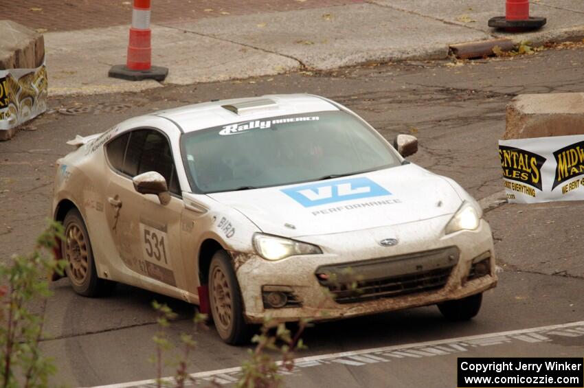 John Kosmatka / Kristin Kosmatka Subaru BRZ on SS15 (Lakeshore Drive).