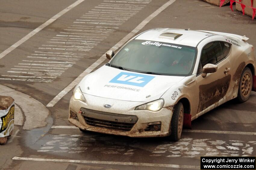 John Kosmatka / Kristin Kosmatka Subaru BRZ on SS15 (Lakeshore Drive).