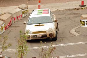 Ivo Draganov / Vladimir Yanev Subaru WRX Wagon on SS15 (Lakeshore Drive).