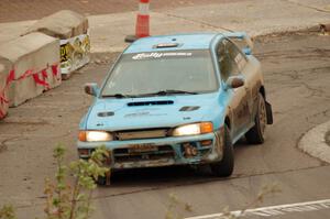 Jeff Hueser / Dylan Stevens Subaru Impreza 2.5RS on SS15 (Lakeshore Drive).