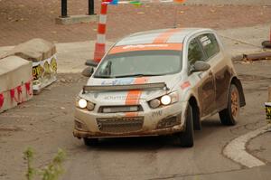 Doug Gekiere / Matt Hoffman Chevy Sonic on SS15 (Lakeshore Drive).